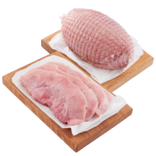 Magere hamlappen of hamrollade